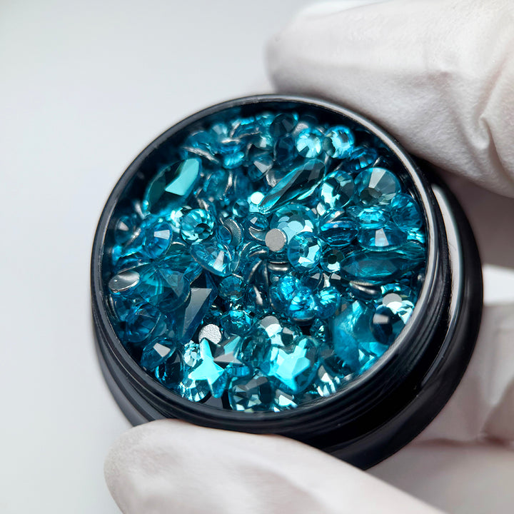 Noriko Mixed Gems - Aqua