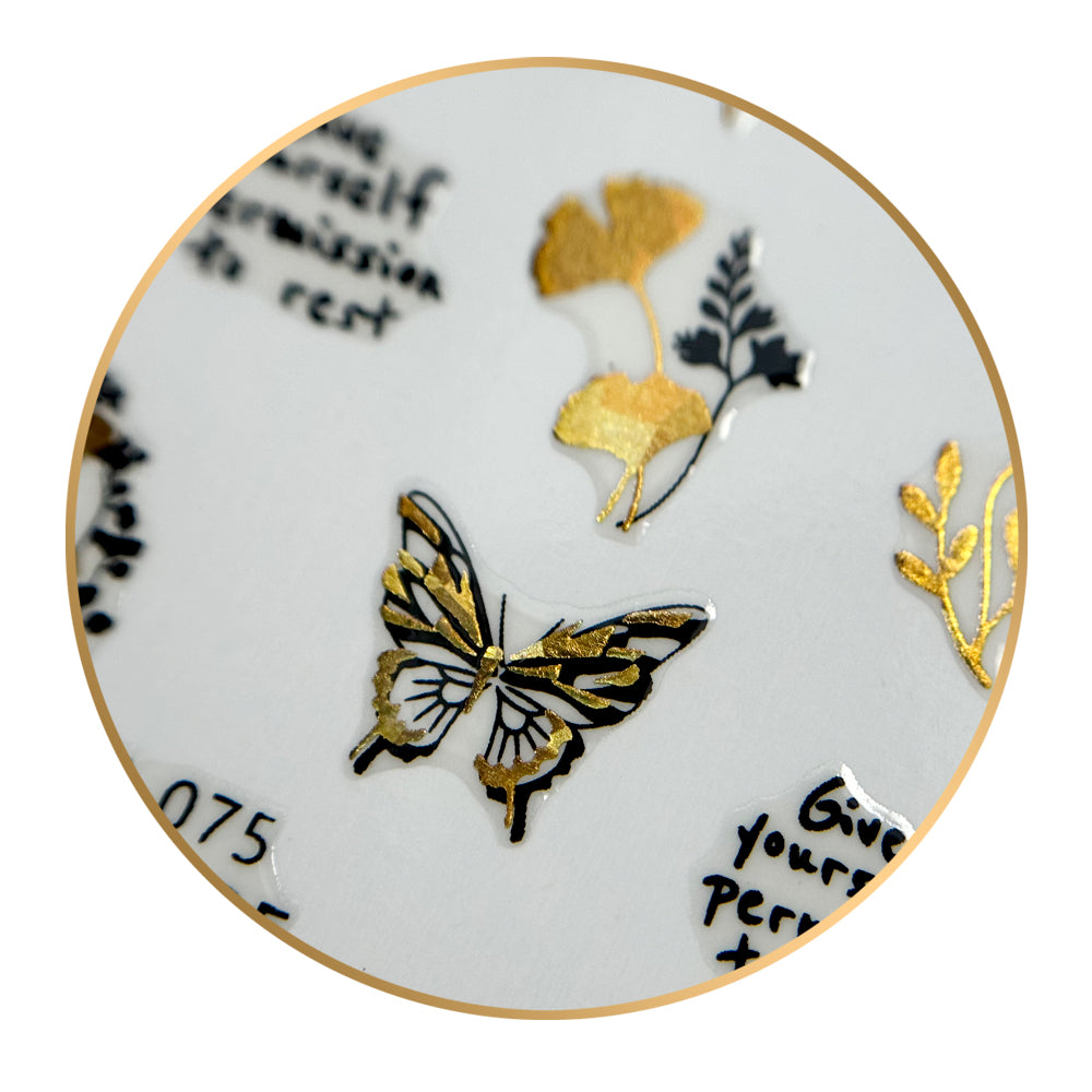 Noriko Ready2Stick - Butterflies & Abstract Flowers