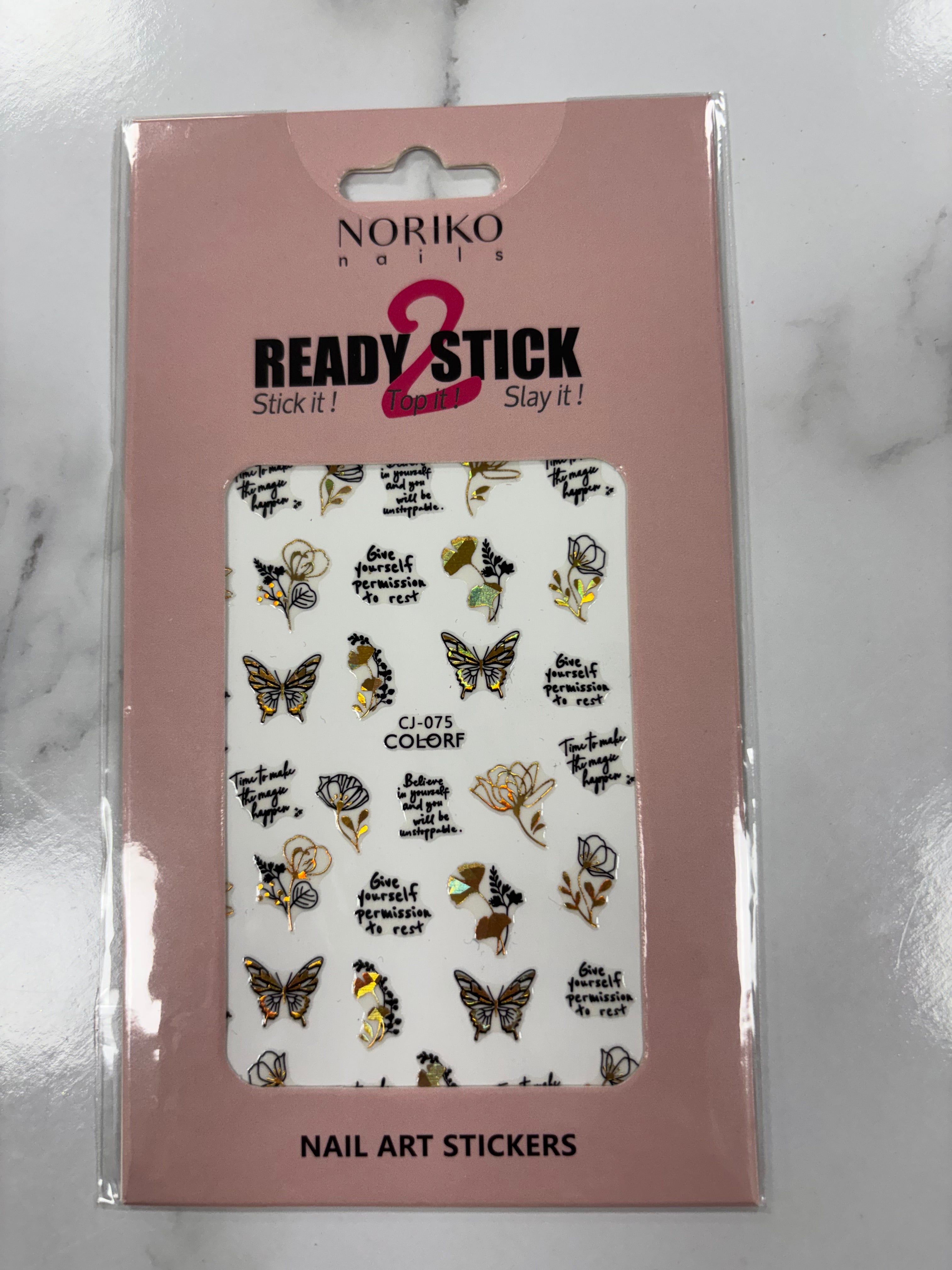 Noriko Ready2Stick - Butterflies & Abstract Flowers