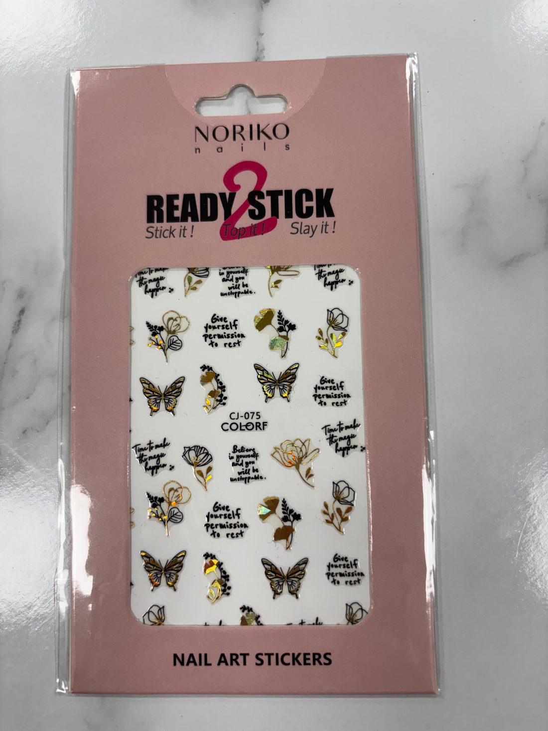 Noriko Ready2Stick - Butterflies & Abstract Flowers