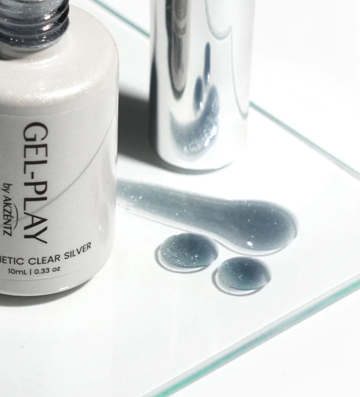 Gel Play® Glass - Magnetic Clear Silver