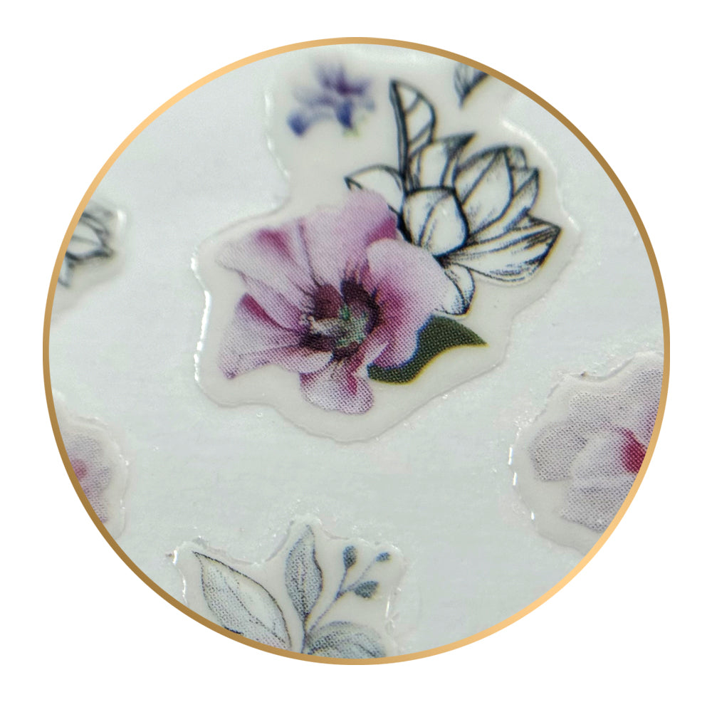 Noriko Ready2Stick - Flowers in Pink & Blue