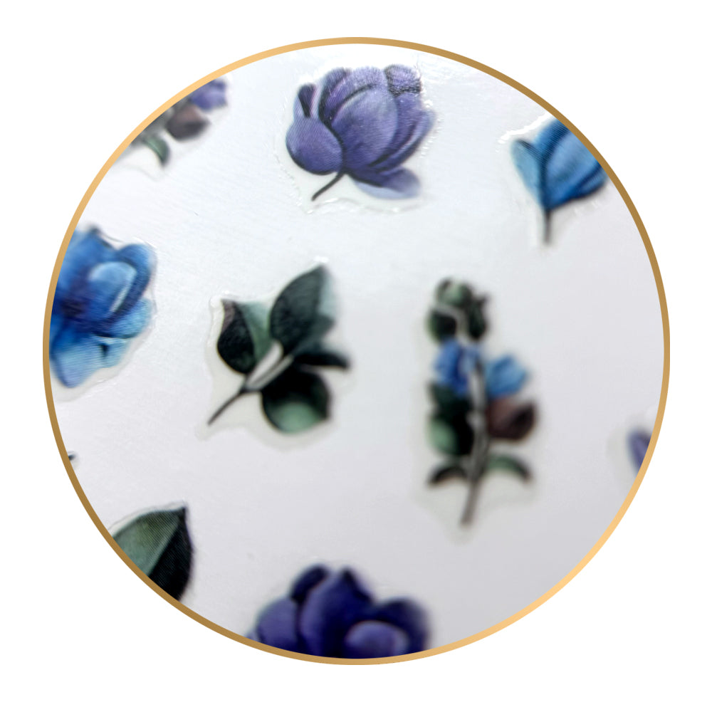 Noriko Ready2Stick - Blue & Violet Flowers