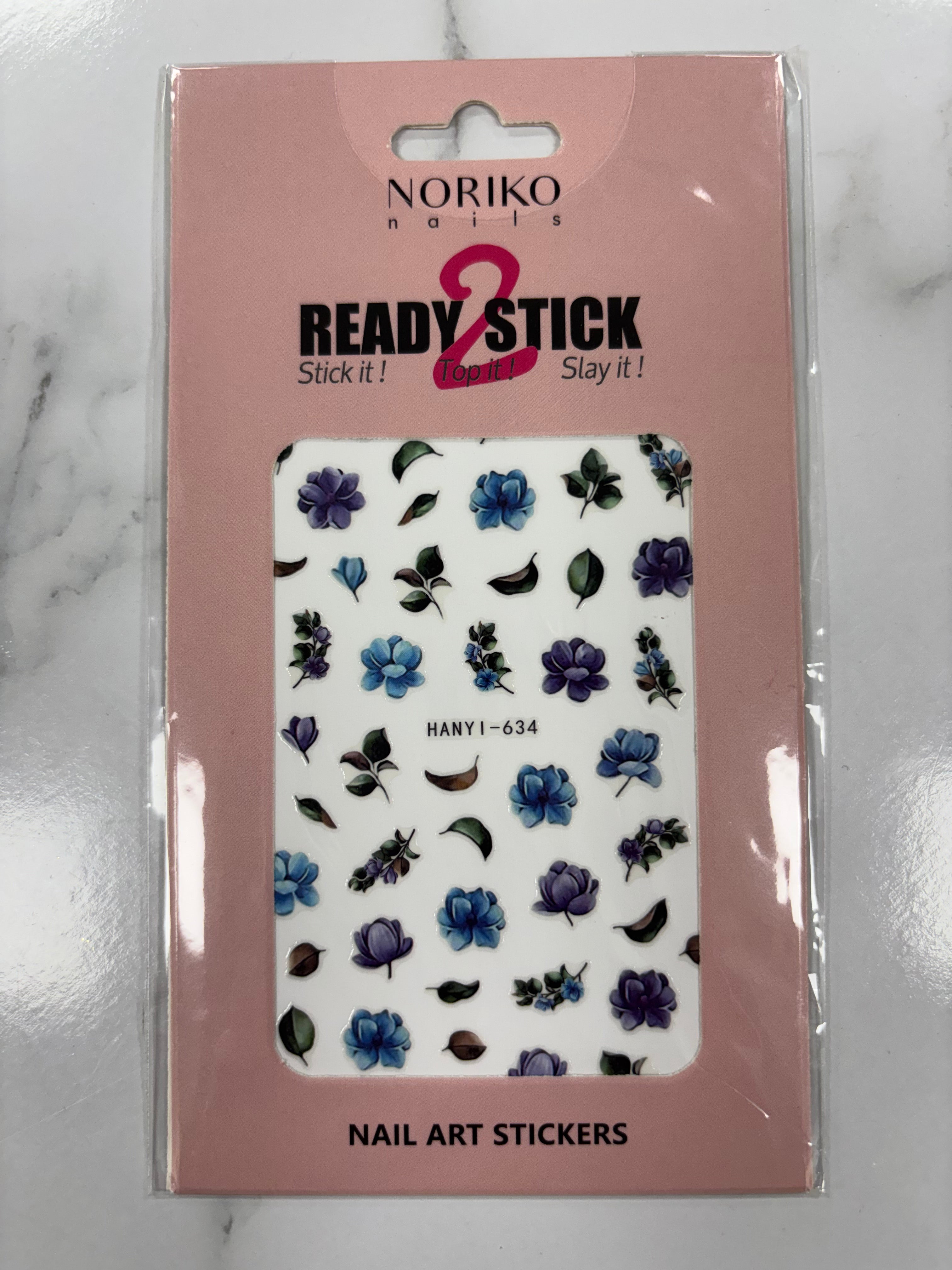 Noriko Ready2Stick - Blue & Violet Flowers