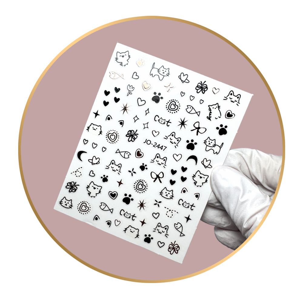 Noriko Ready2Stick - Cats, Fish & Hearts