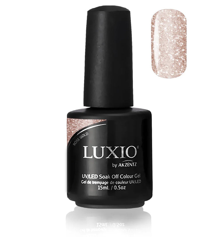 Luxio® Gel Colour - Rose Gold Glitter 15ml