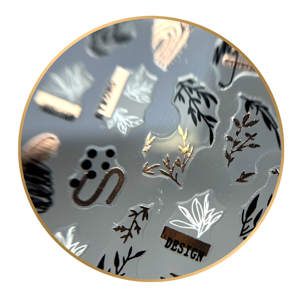 Noriko Ready2Stick - Leaves, Hearts and Lines