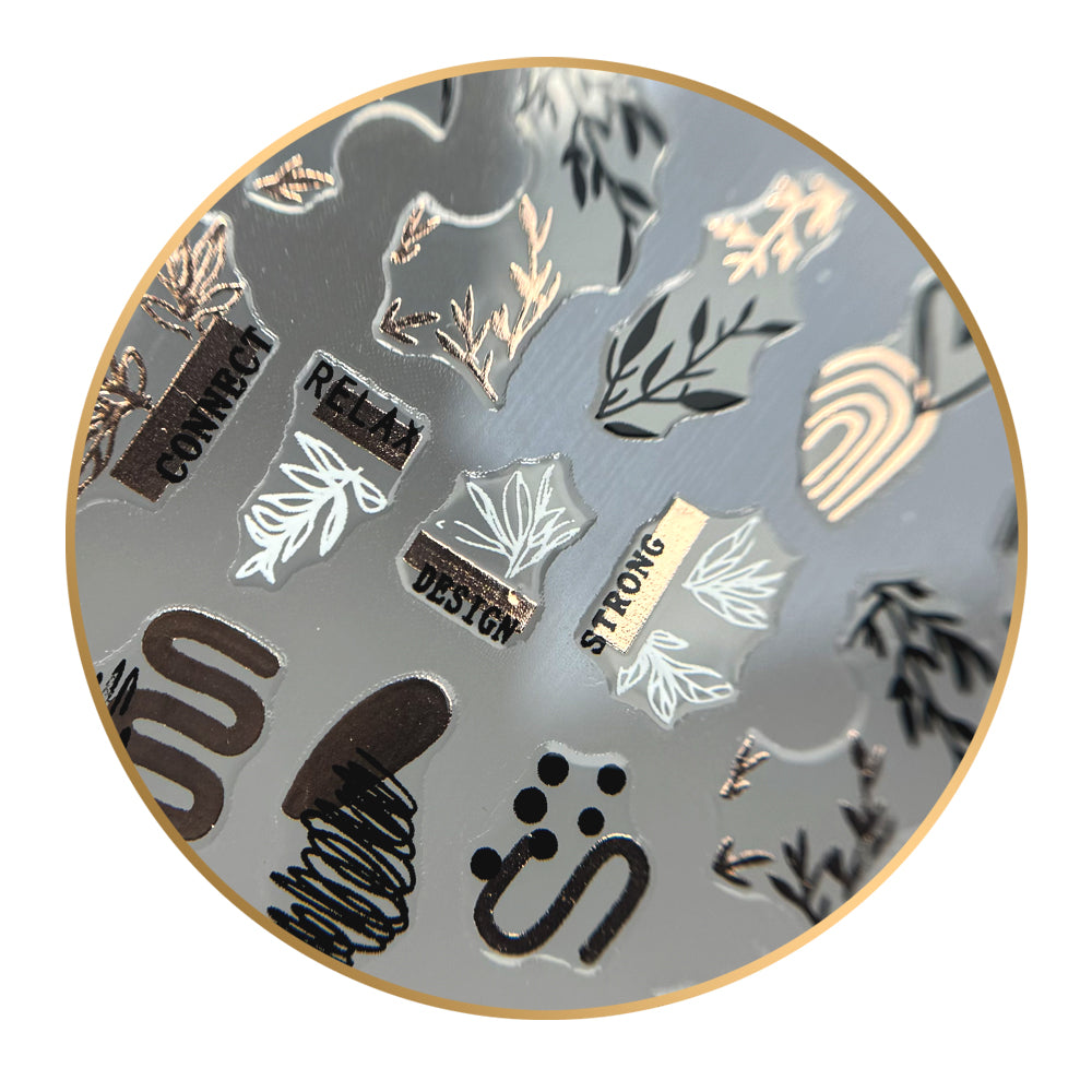 Noriko Ready2Stick - Leaves, Hearts and Lines