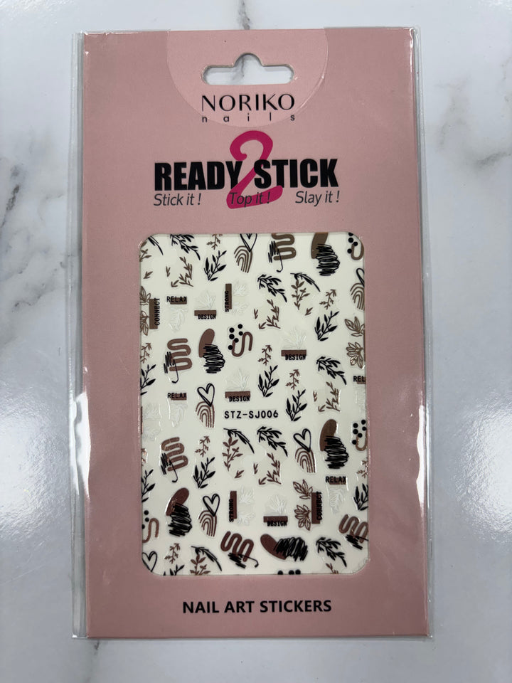 Noriko Ready2Stick - Leaves, Hearts and Lines