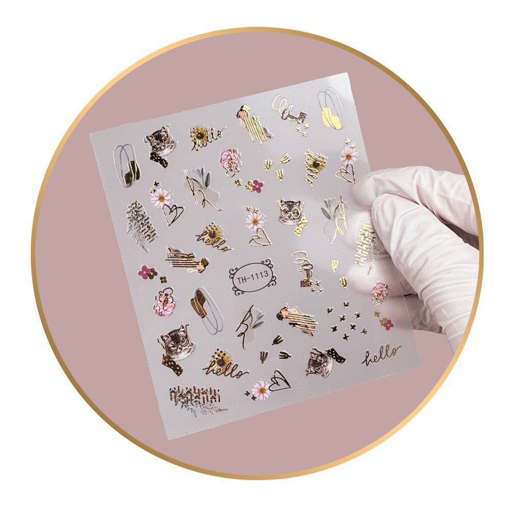 Noriko Ready2Stick - Cats and Flowers