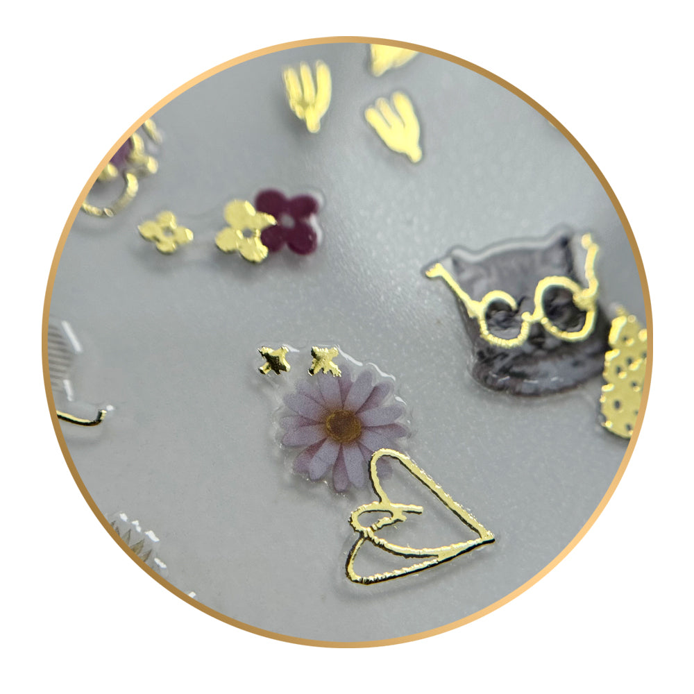 Noriko Ready2Stick - Cats and Flowers