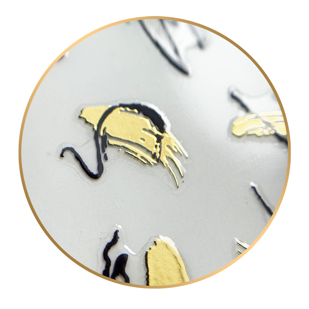 Noriko Ready2Stick - Abstract Lines in Blue, Black & Gold