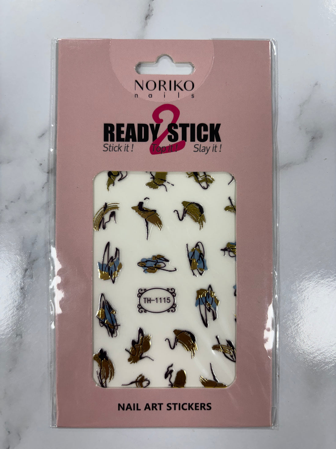 Noriko Ready2Stick - Abstract Lines in Blue, Black & Gold
