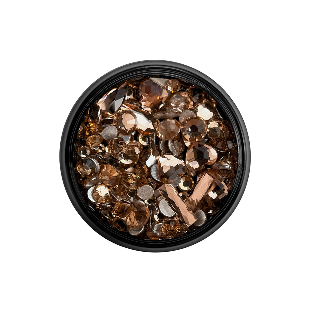 Noriko Mixed Gems - Champagne Gold