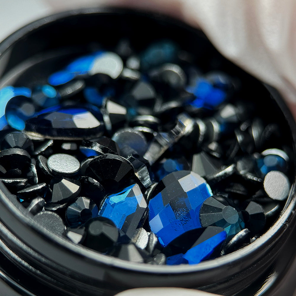 Noriko Mixed Gems - Dark Blue