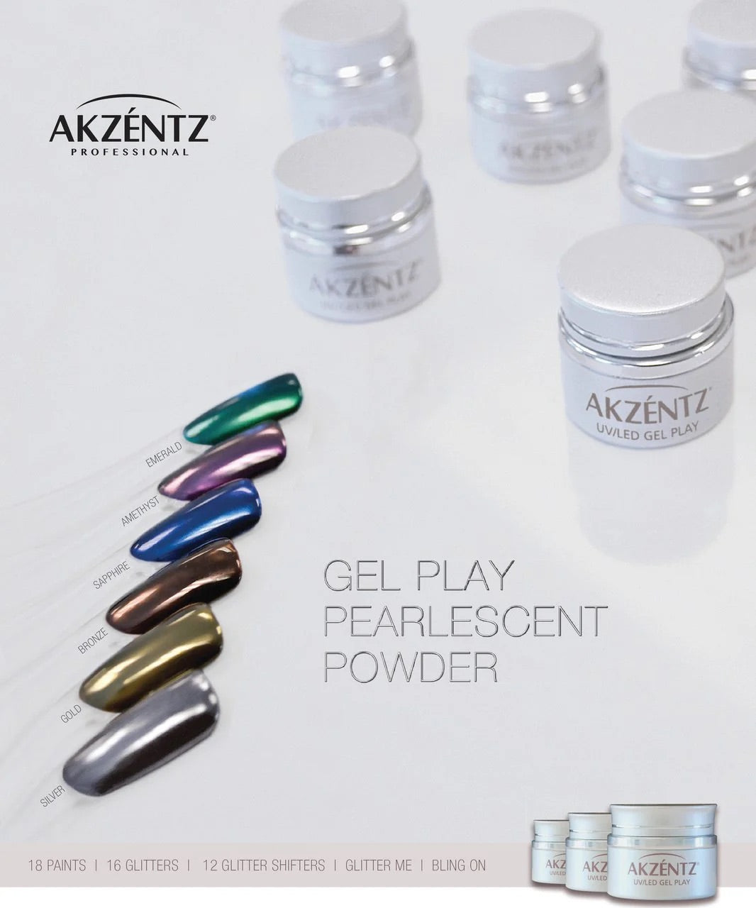 Gel Play® Pearlescent Powder - Gold