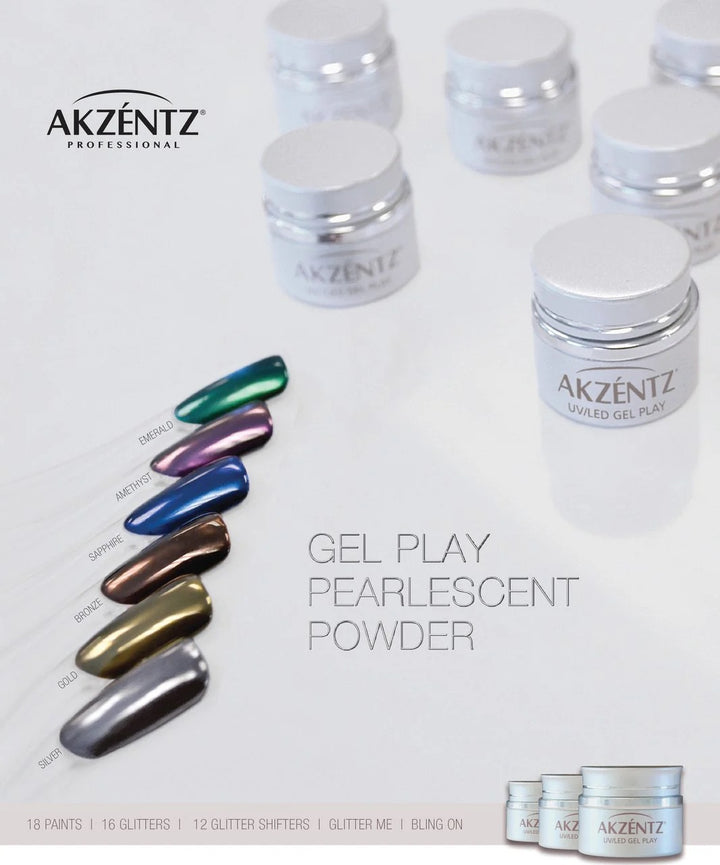 Gel Play® Pearlescent Powder Kit (6x 1g)