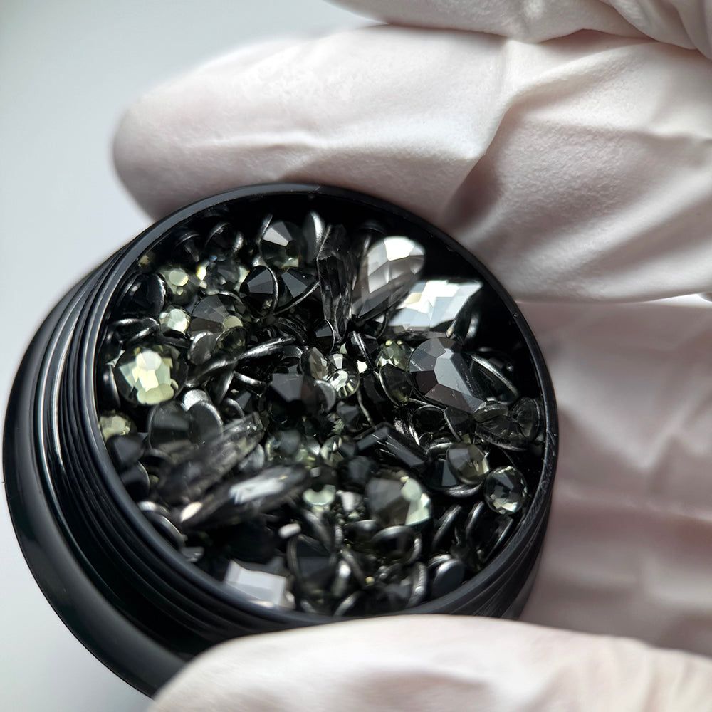 Noriko Mixed Gems - Graphite