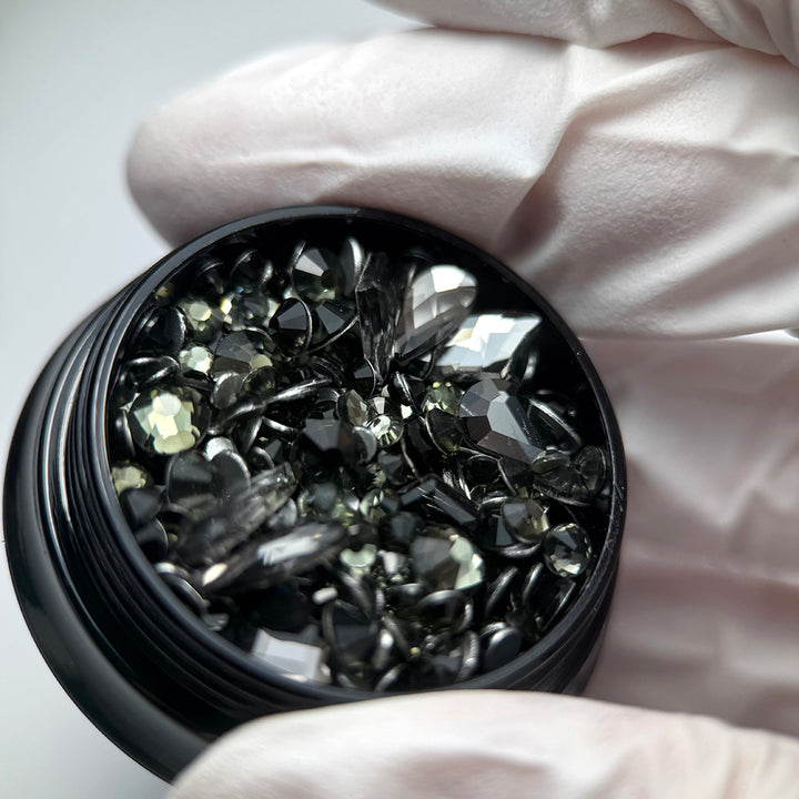 Noriko Mixed Gems - Graphite