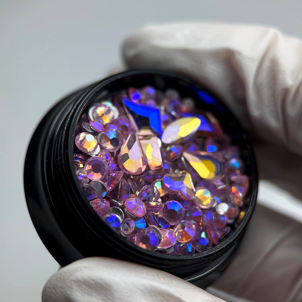 Noriko Mixed Gems - Light Rose Multi