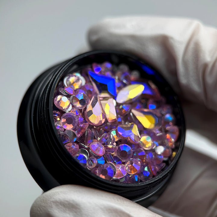 Noriko Mixed Gems - Light Rose Multi