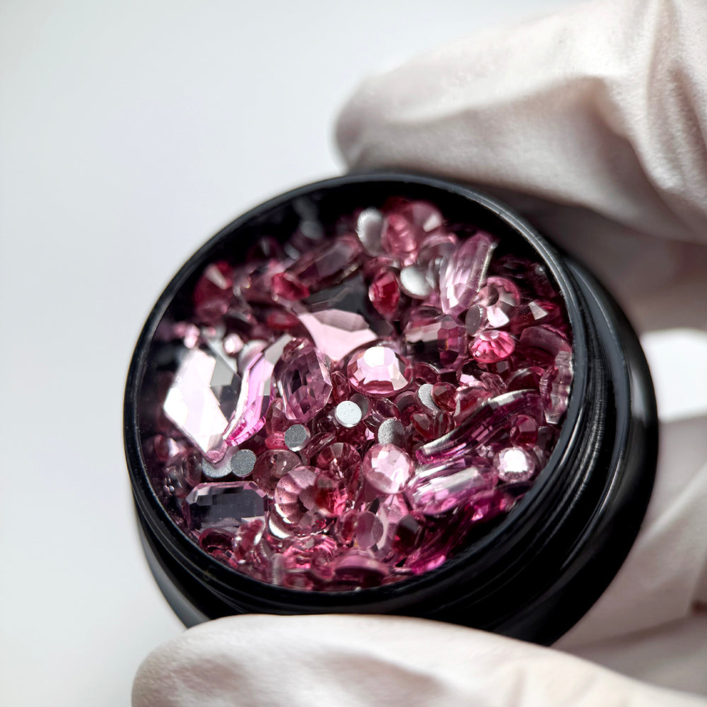 Noriko Mixed Gems - Light Rose